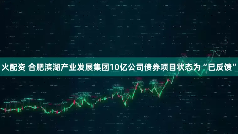 火配资 合肥滨湖产业发展集团10亿公司债券项目状态为“已反馈”